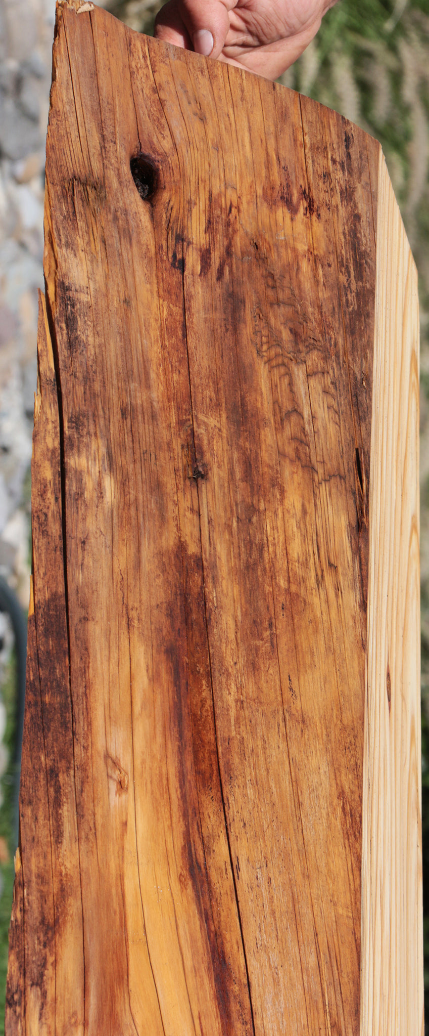 Rustic Redwood Live Edge Mantel