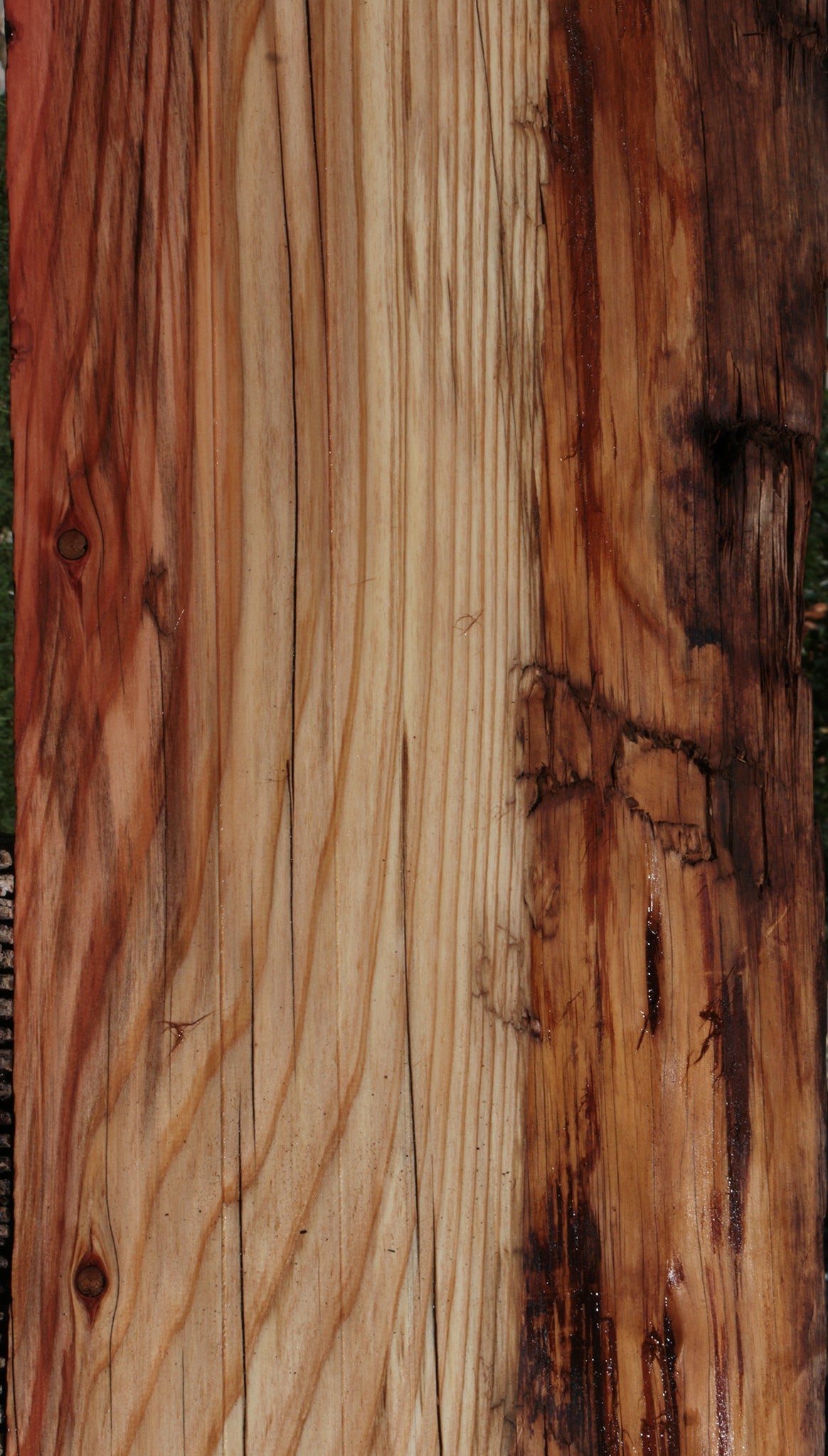 Rustic Redwood Live Edge Mantle