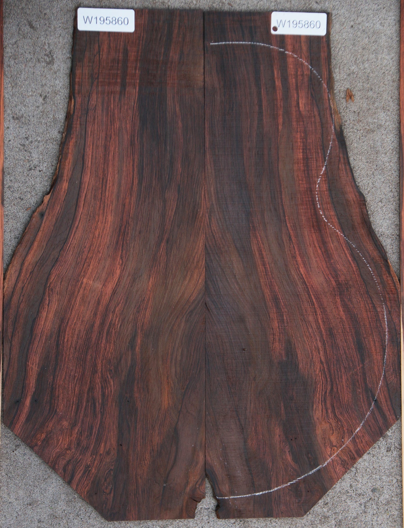 Exhibition Brazilian Rosewood Guitar Back and Side Set
