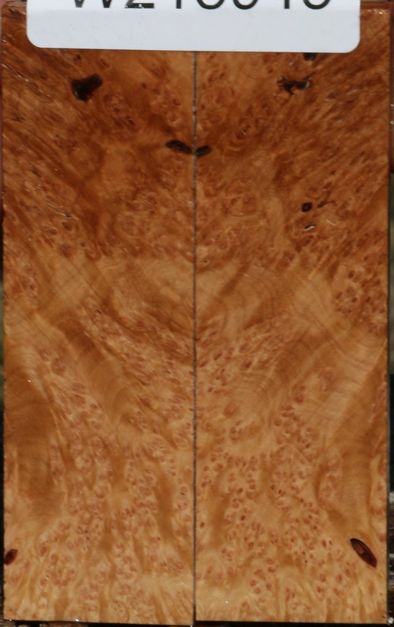 Figured Kanista Burl Knife Scales