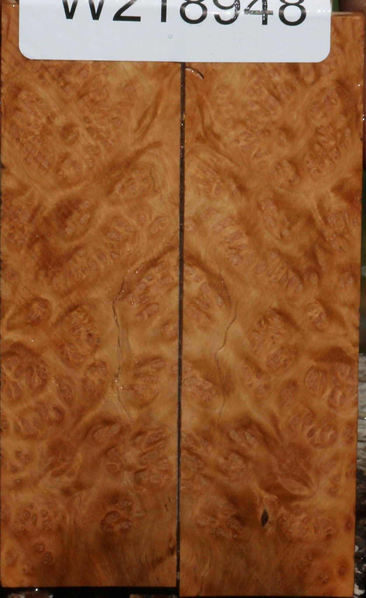 Figured Kanista Burl Knife Scales