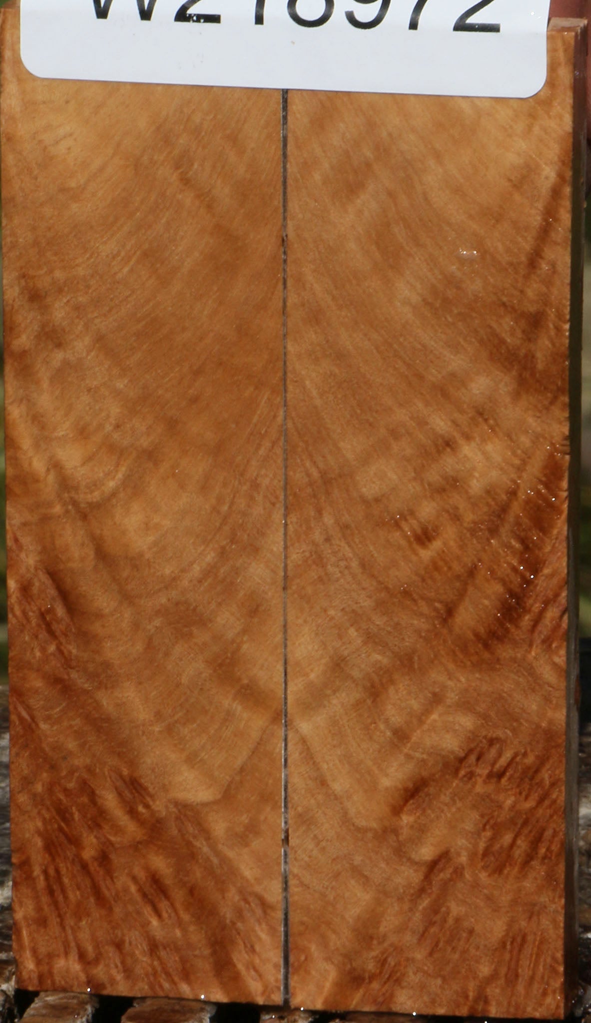 Figured Kanista Burl Knife Scales