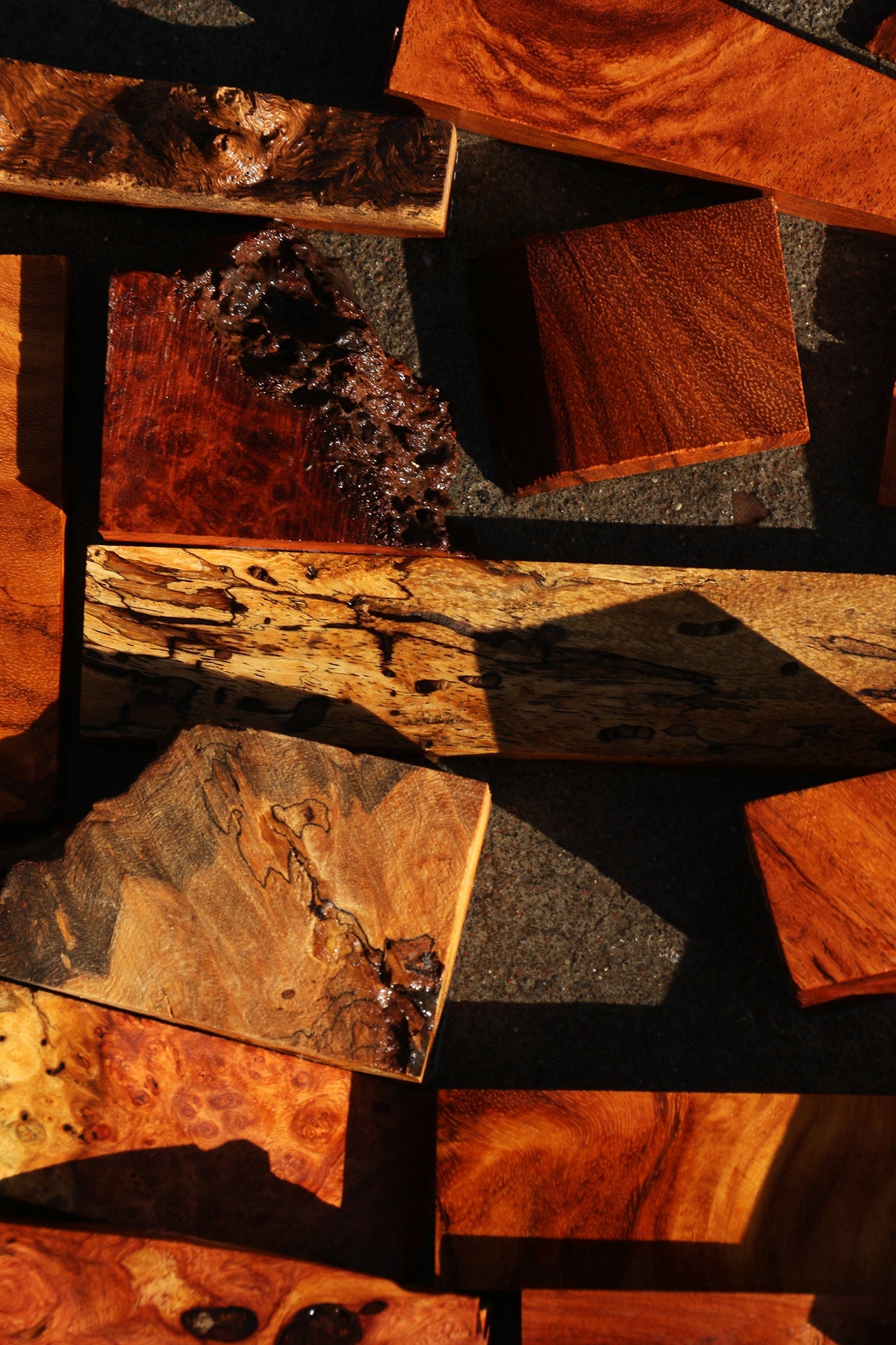 Figured Afzelia Micro Lumber Bargain Box