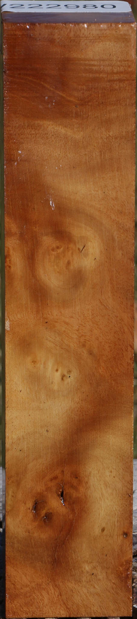 Figured Hopea Stone Turning Square