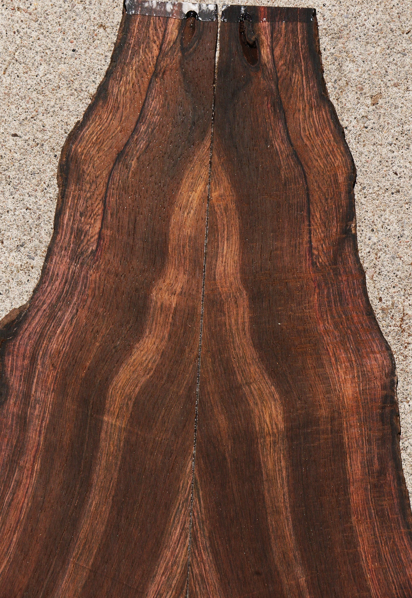 Brazilian Rosewood Live Edge Micro Lumber Bookmatched Set
