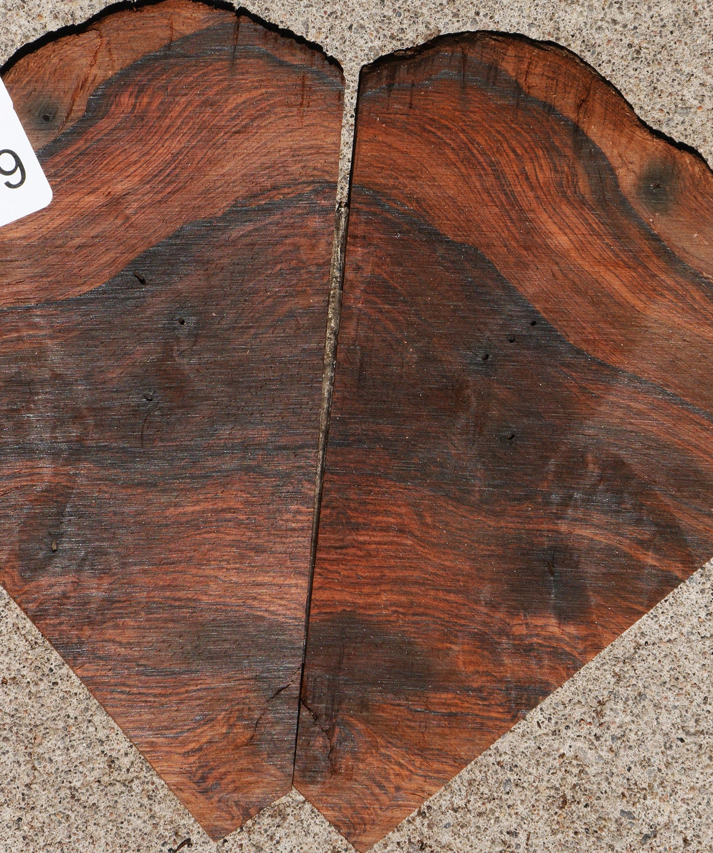 Brazilian Rosewood Live Edge Micro Lumber Bookmatched Set