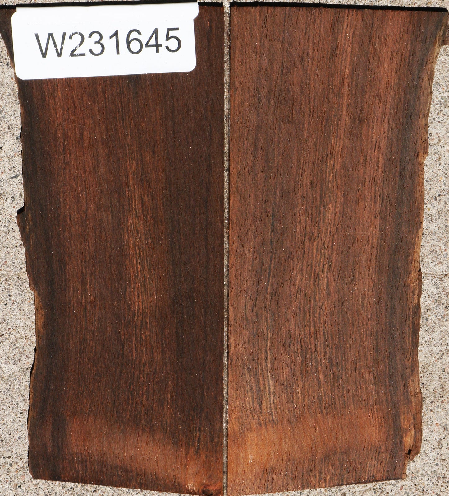 Brazilian Rosewood Live Edge Micro Lumber Bookmatched Set