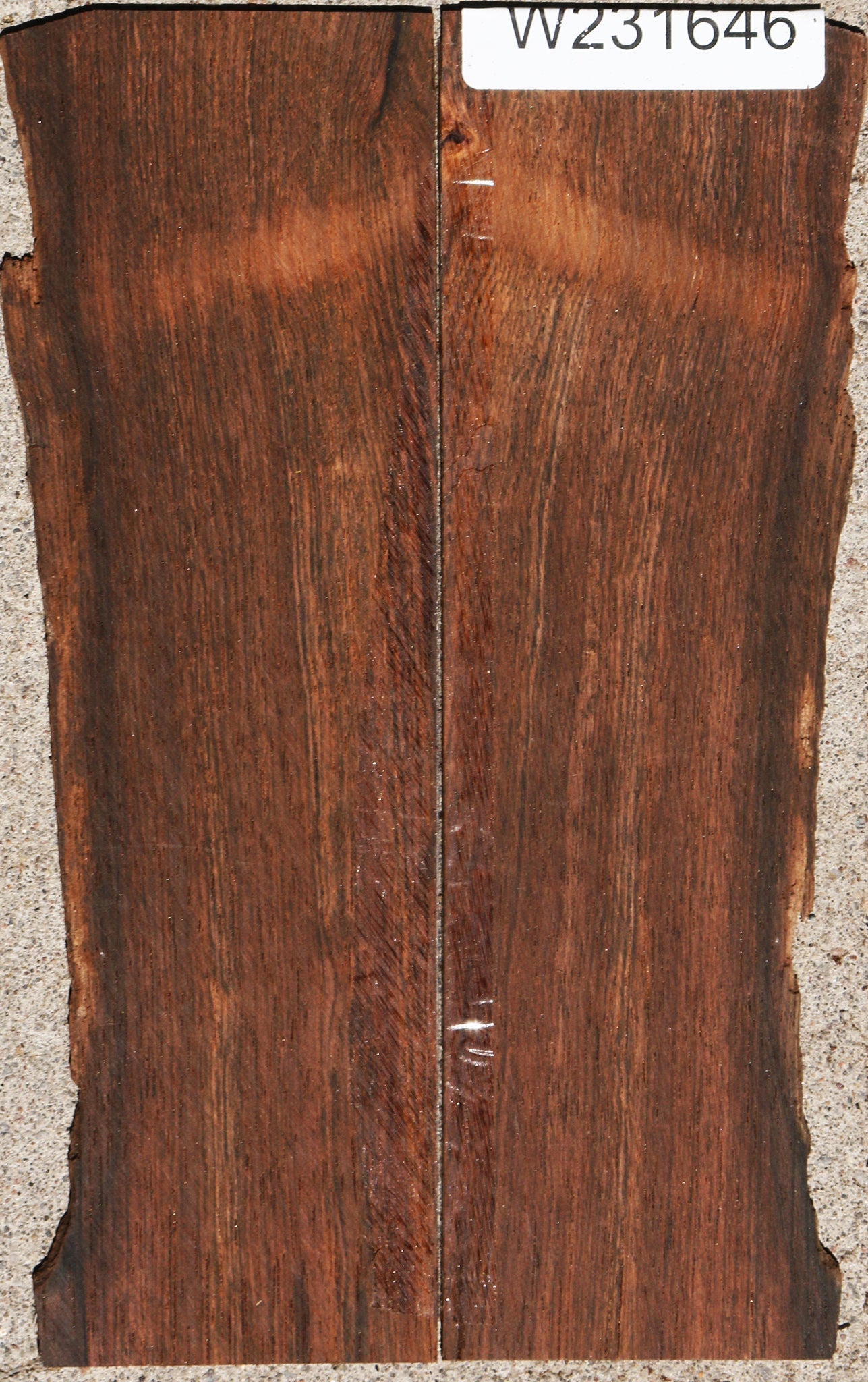 Brazilian Rosewood Live Edge Micro Lumber Bookmatched Set