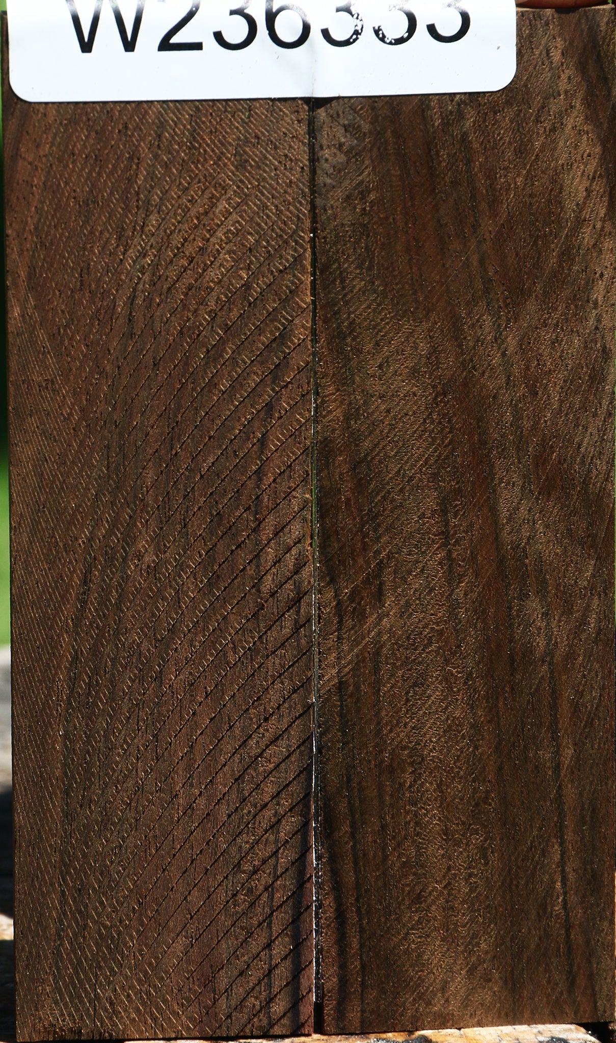 Mun Ebony Bookmatched Knife Scales