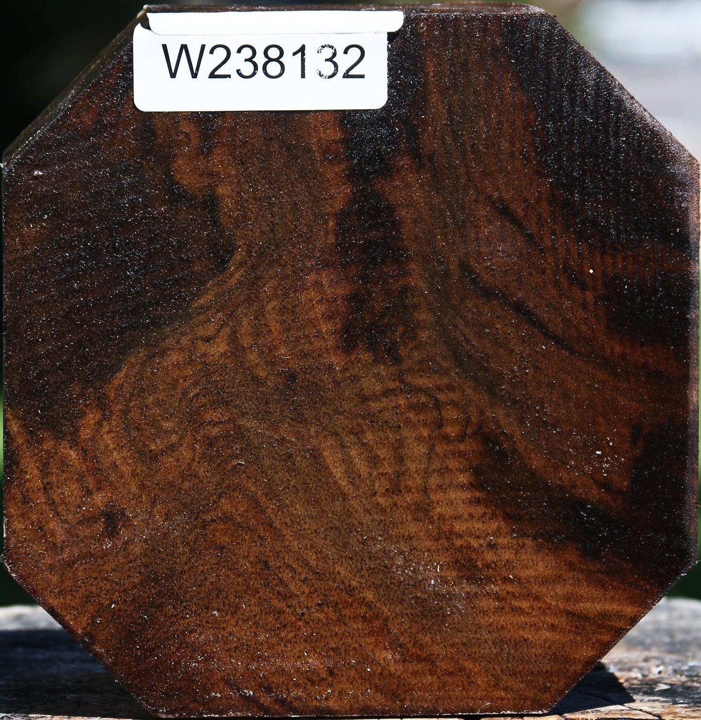 Figured Claro Walnut Bowl Blank