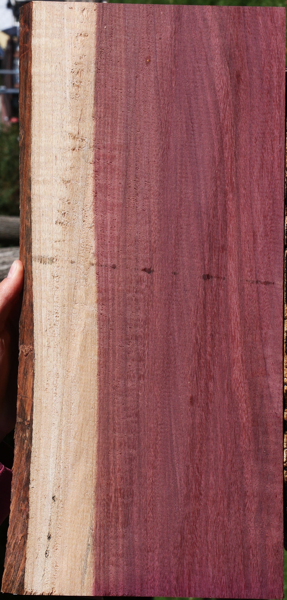 Extra Fancy Purpleheart Live Edge Lumber