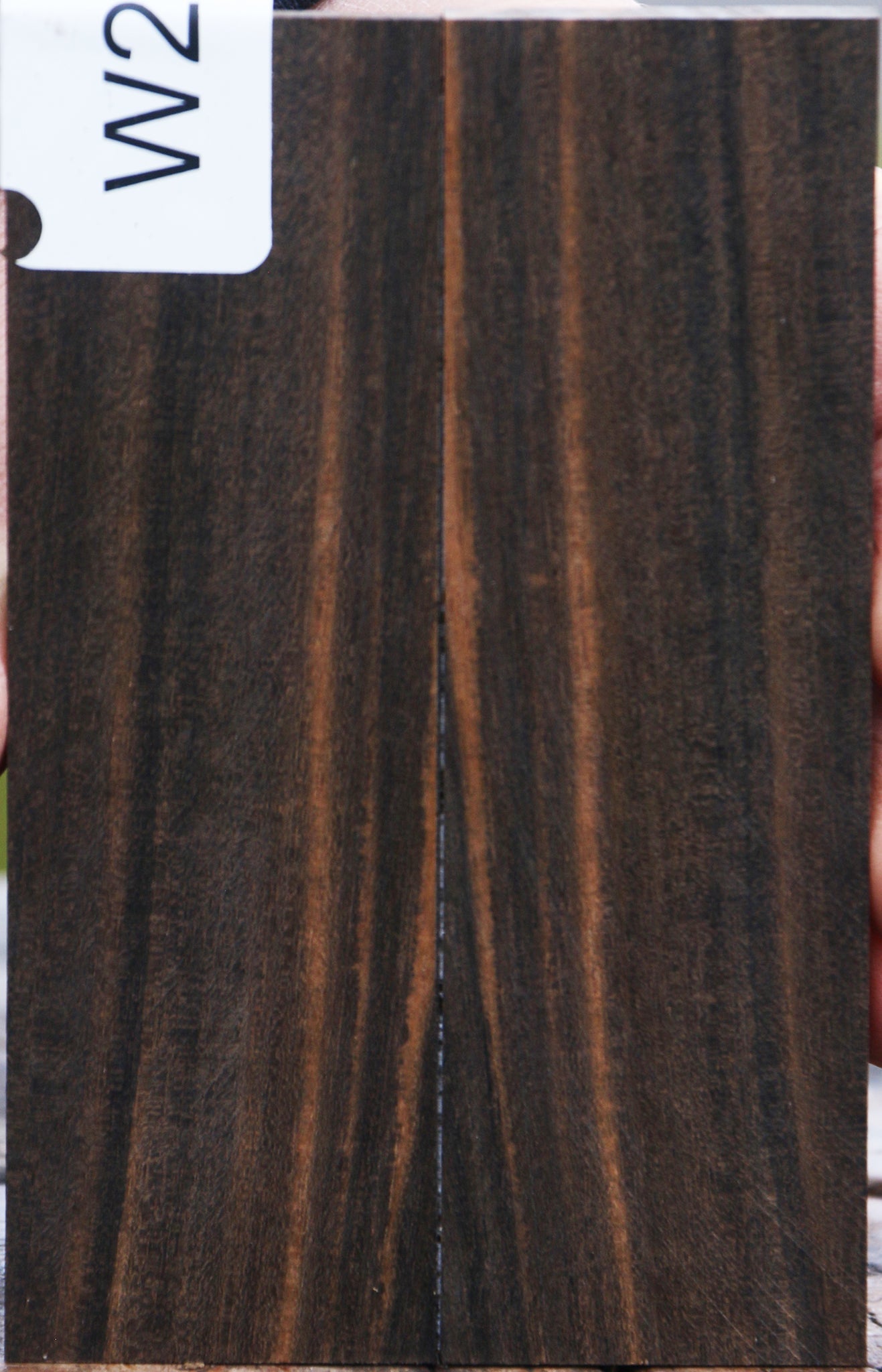 Gabon Ebony Bookmatched Knife Scales