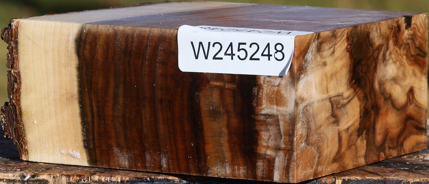 Figured Pistachio Live Edge Bowl Blank