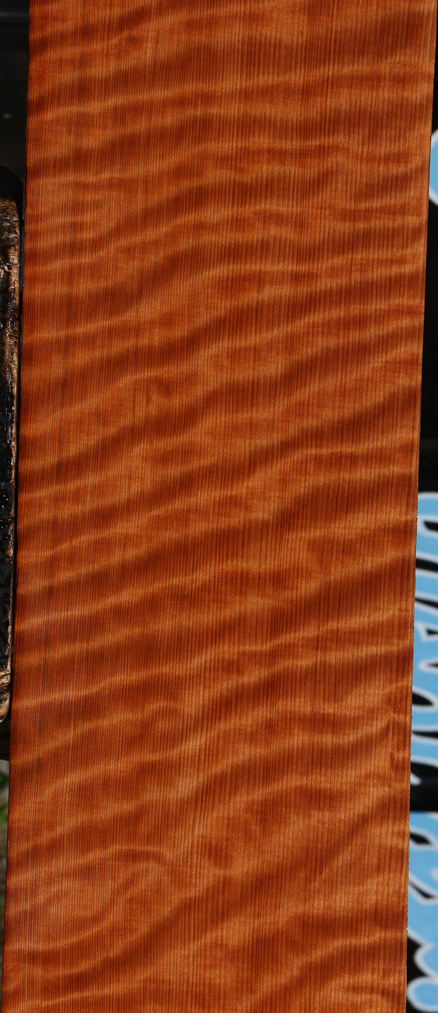 Extra Fancy Curly Quartersawn Redwood Instrument Lumber