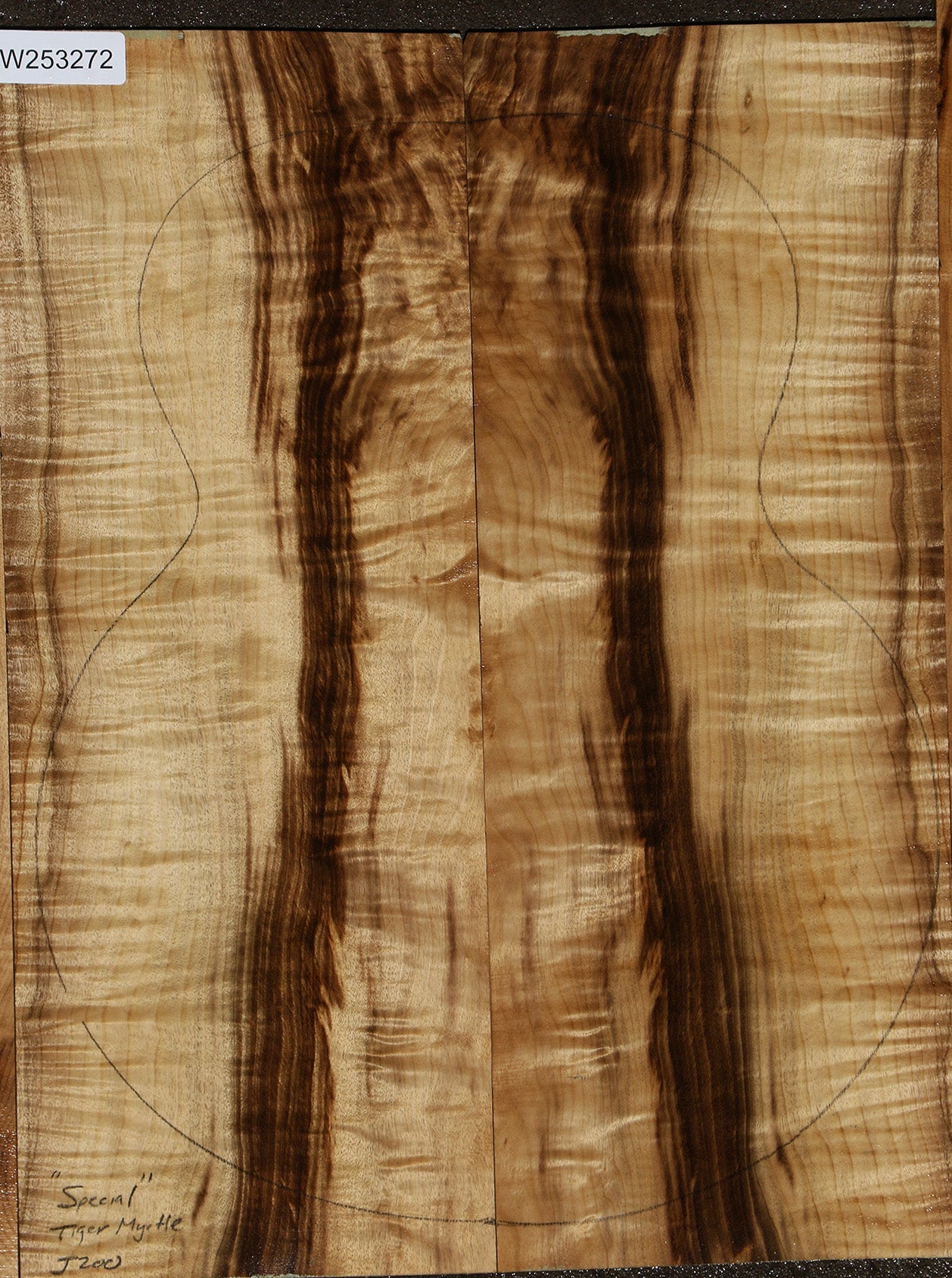 Special Grade Tiger Myrtle Jumbo Guitar Set