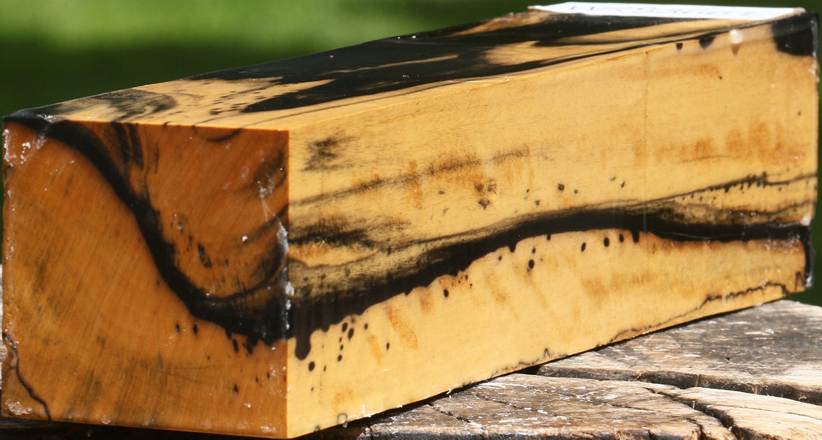 Extra Fancy Black & White Ebony Peppermill
