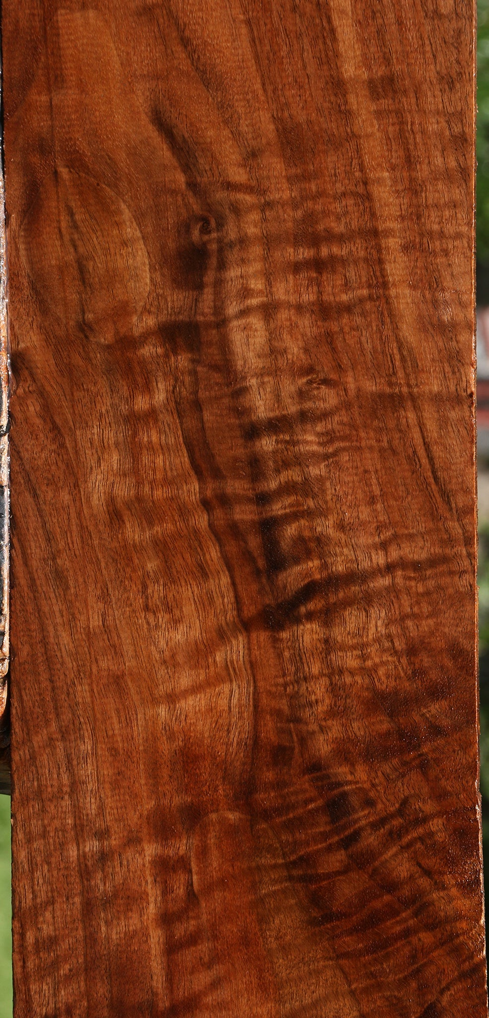 Extra Fancy Claro Walnut Electric Guitar Drop Top Billet