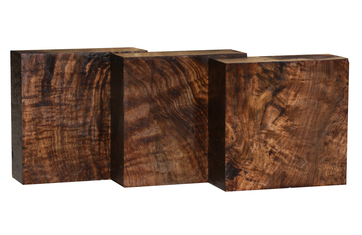Figured Claro Walnut Bowl Blank (6" x 6" x 3")