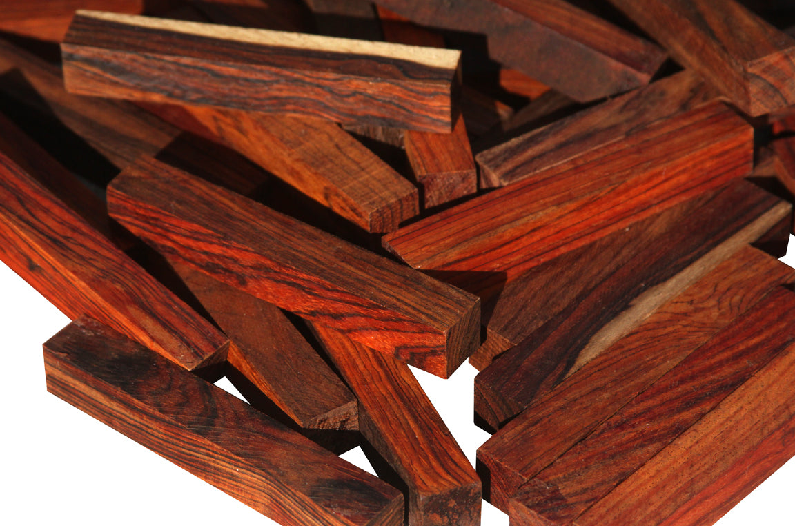 Costa Rican Cocobolo Pen Blank (10 Pack) - 3/4"
