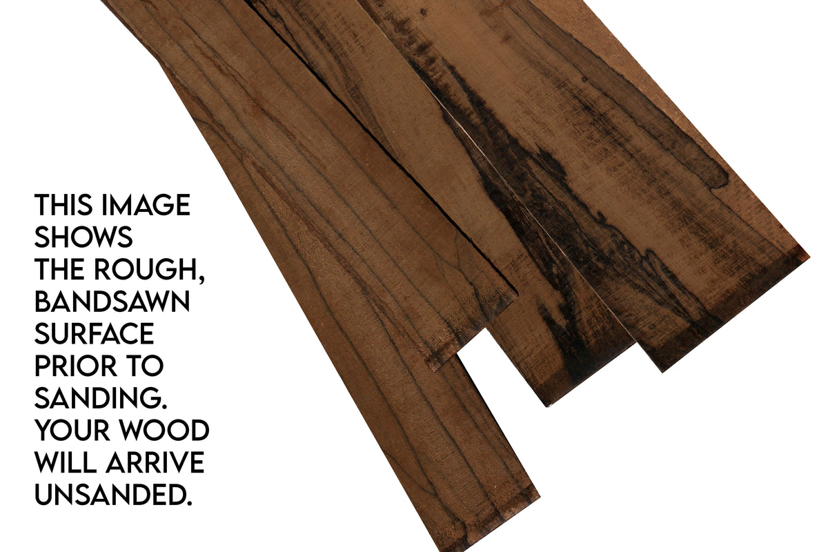 Ziricote Instrument or Craft Lumber (15" x 2-1/2" x 7/32")