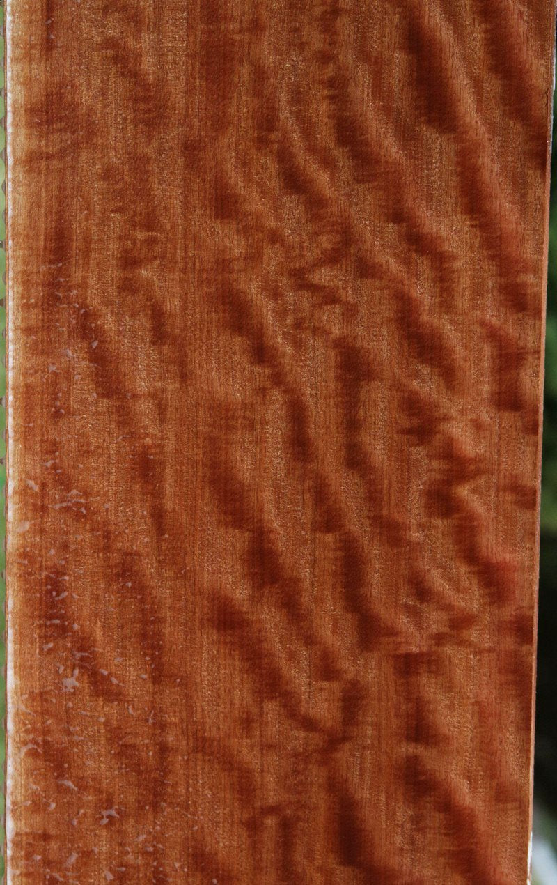 Curly Quartersawn XF Figured African Makore Lumber (Guitar Billet)