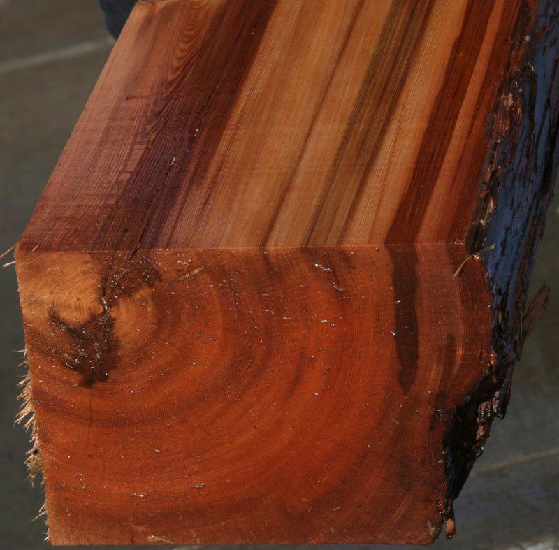 Old Growth Salvaged Redwood Mantel