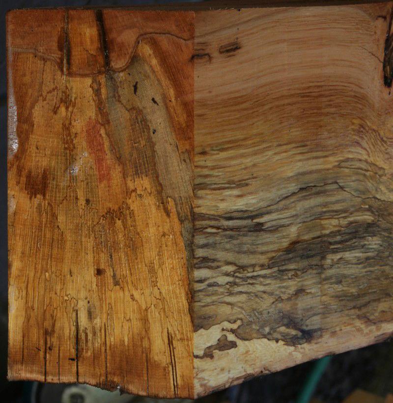 Spalted Natural Rustic Black Oak Mantel