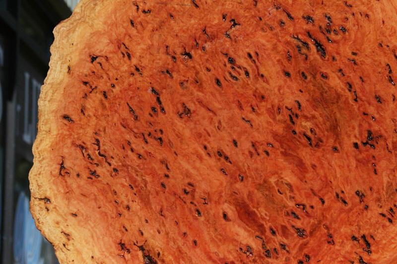 Red Mallee Resin Burl Round Slab