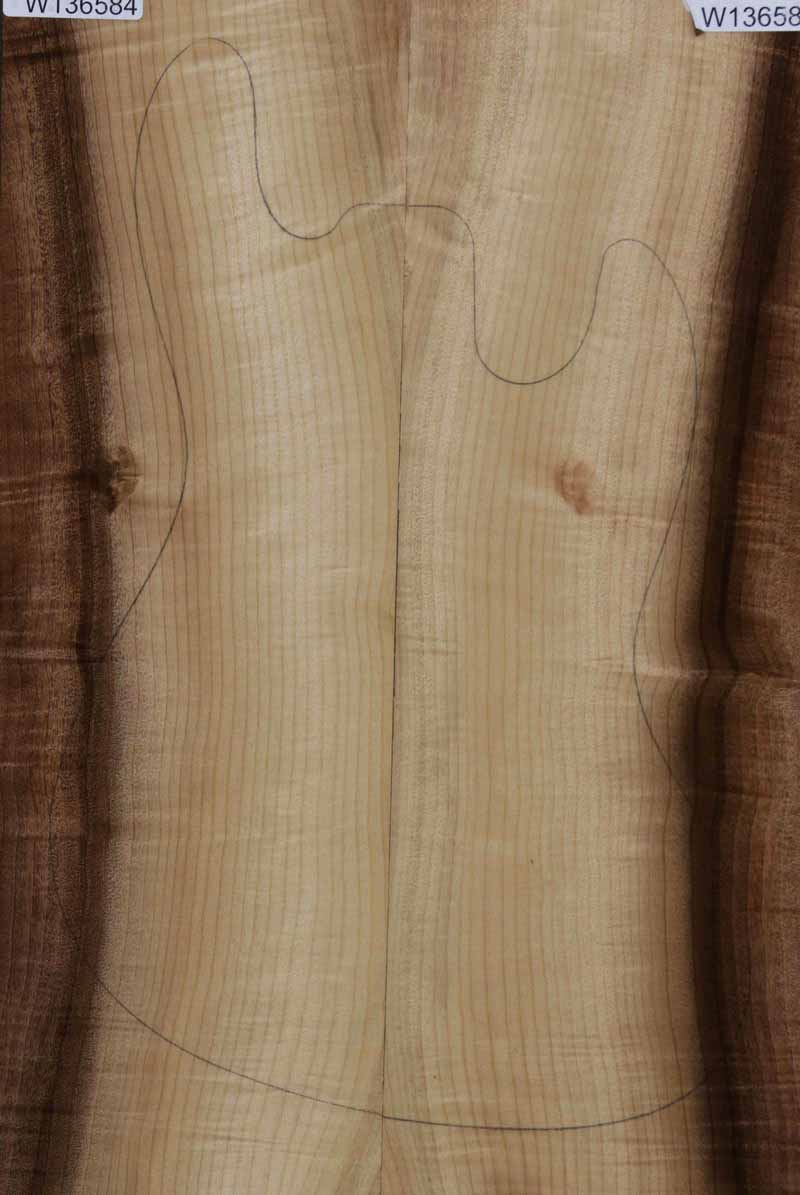 Extra Fancy Figured Myrtle Drop Top Electric Guitar Set