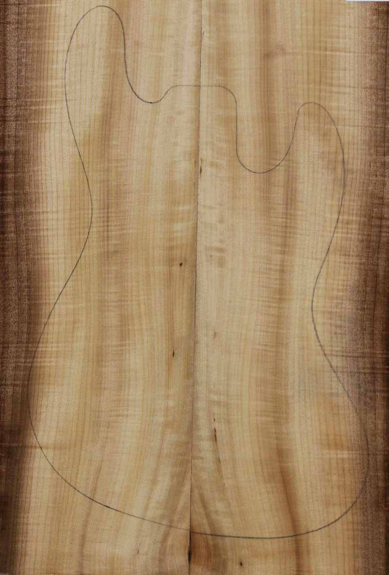 Extra Fancy Figured Myrtle Drop Top Electric Guitar Set