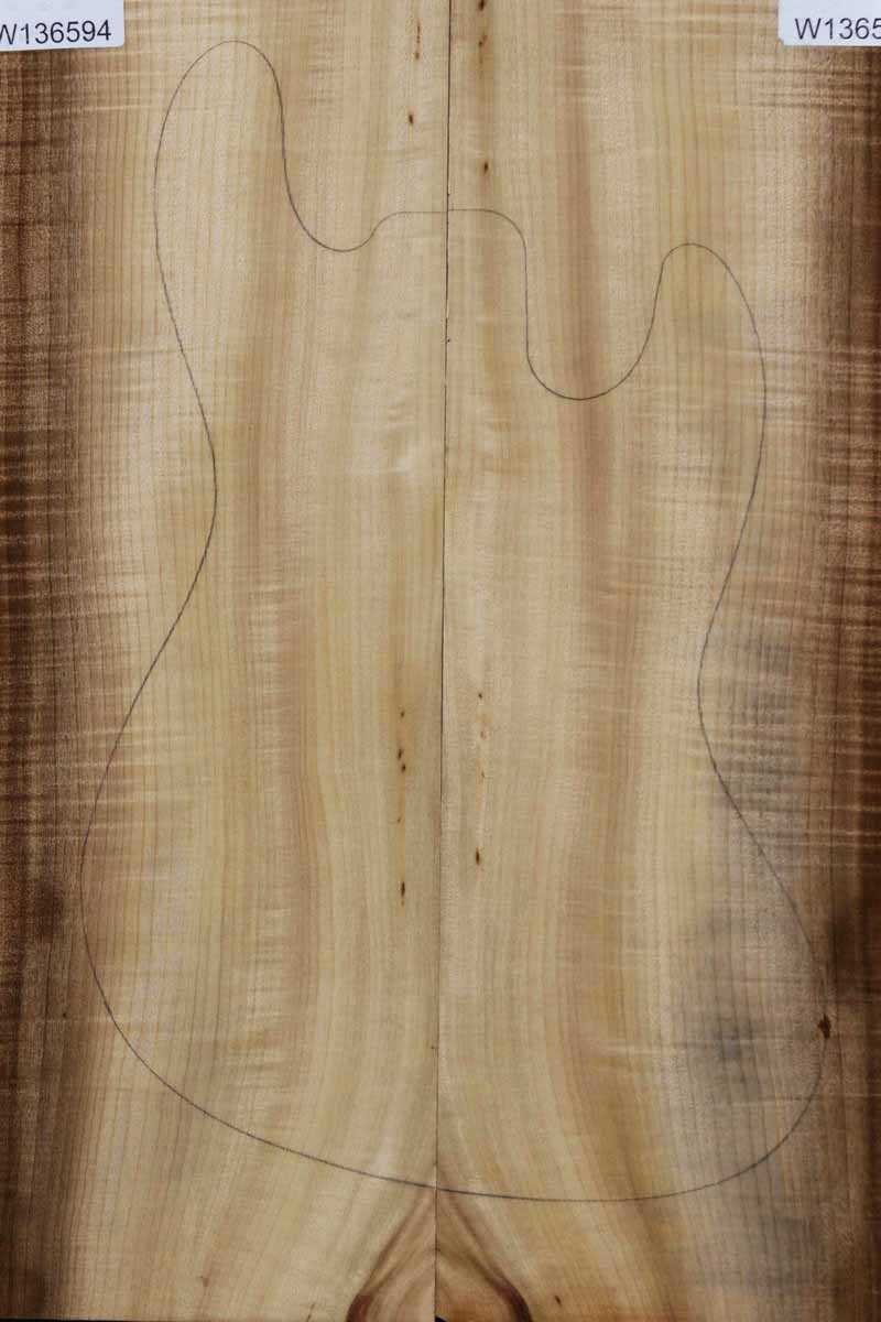 Extra Fancy Figured Myrtle Drop Top Electric Guitar Set