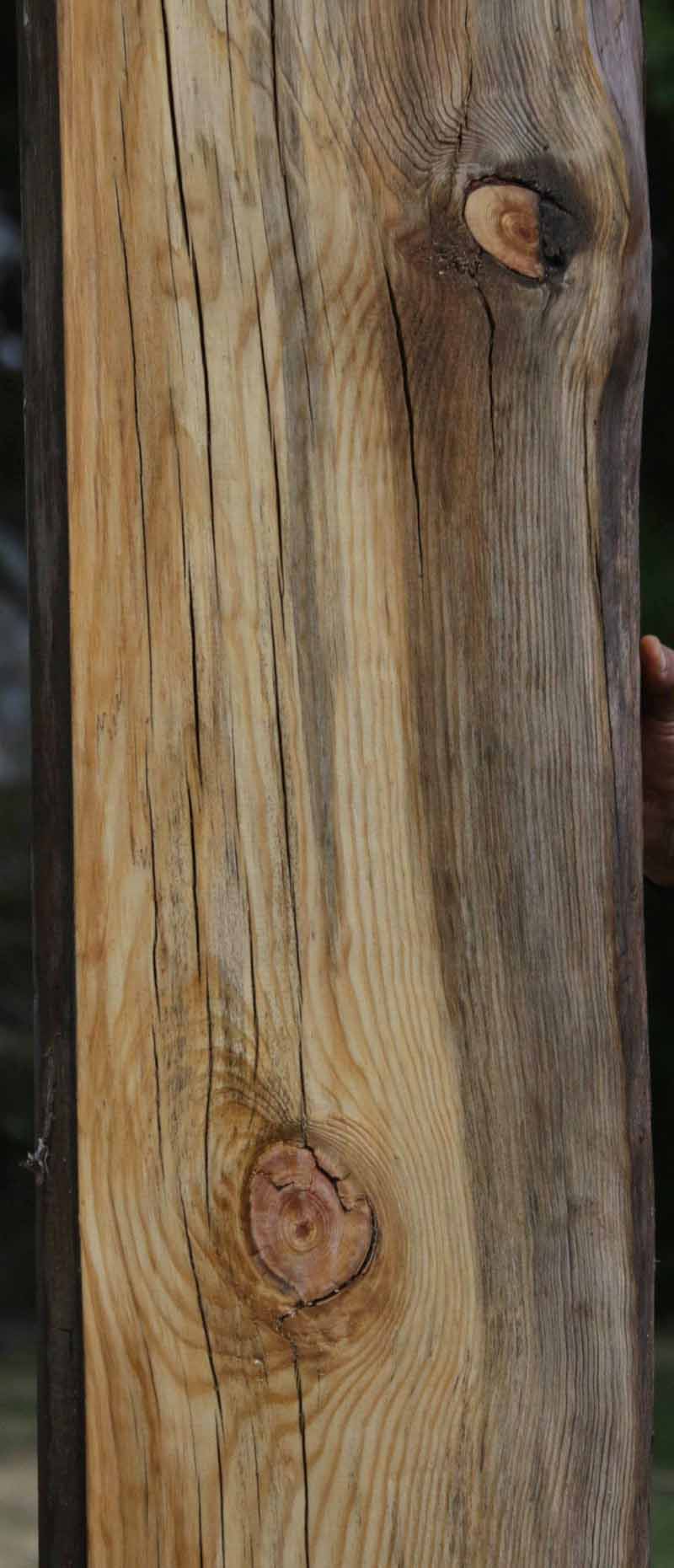 Rustic Blue Ponderosa Pine Mantel