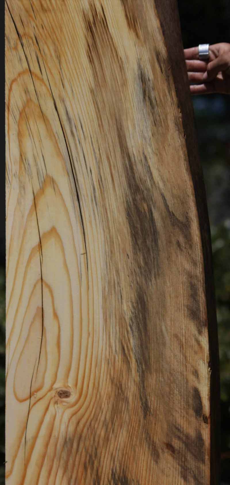 Rustic Blue Pine Mantel