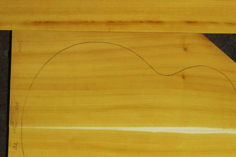 Osage Orange Jumbo Guitar Set