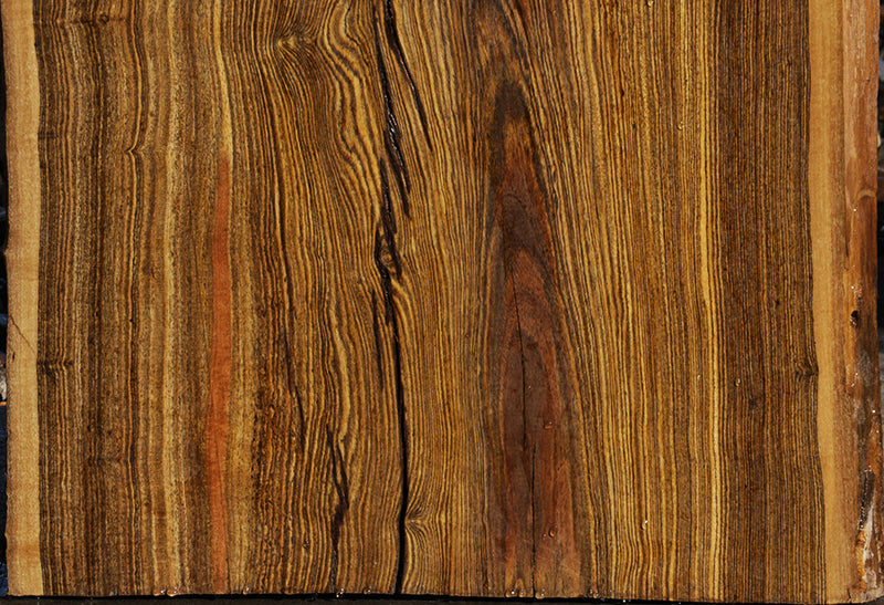 Extra Fancy Live Edge Bocote Lumber (Freight Shipping Required)