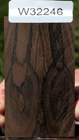Bookmatched Ziricote Knife Scales