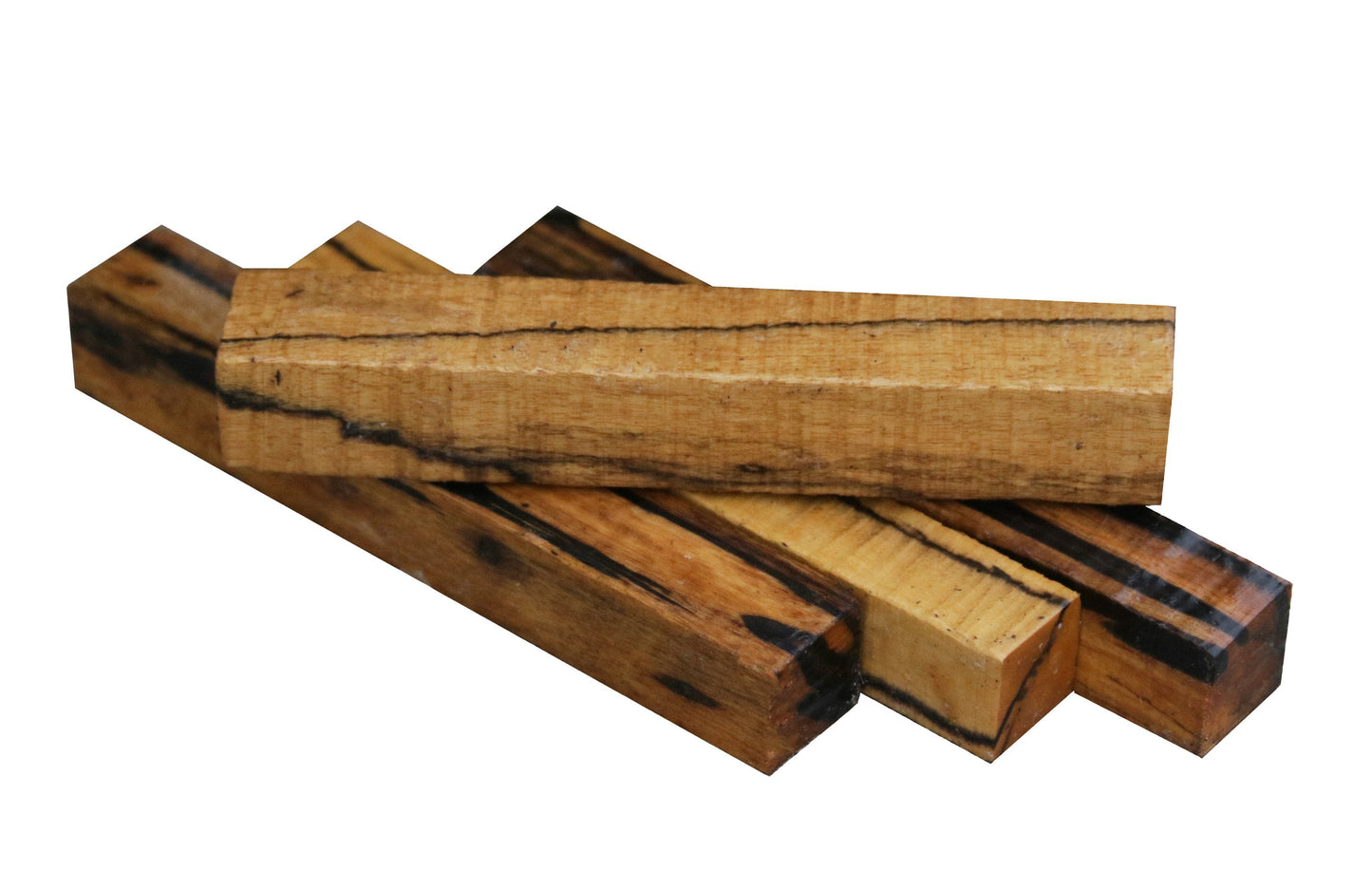 Black & White Ebony, Grade B Pen Blank (5 Pack) - 3/4"