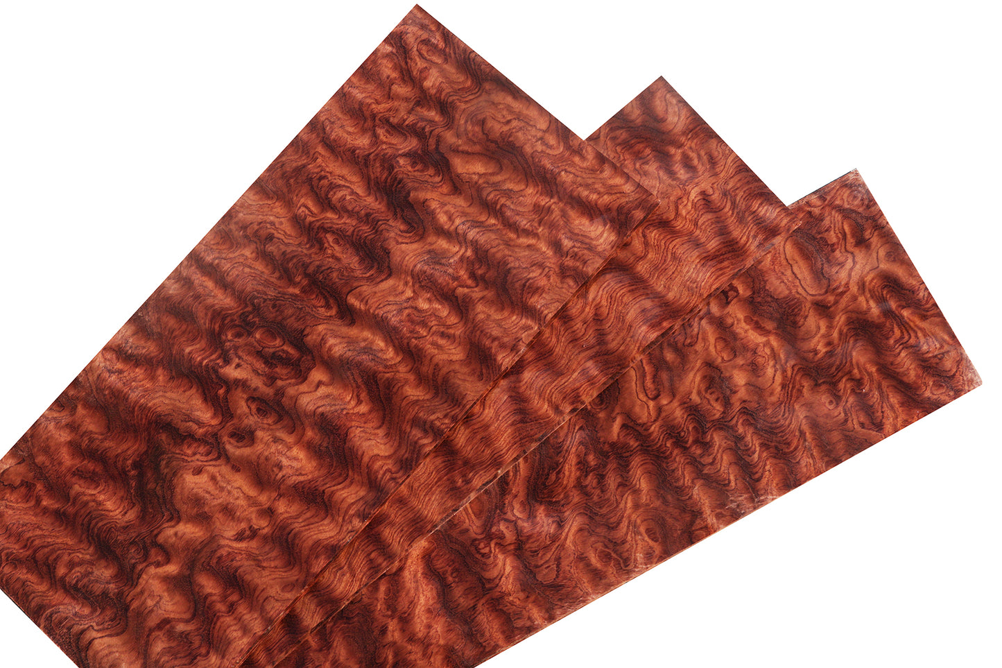 Exhibition Waterfall Bubinga Veneer Sheet (47-1/2" x 10-1/2")