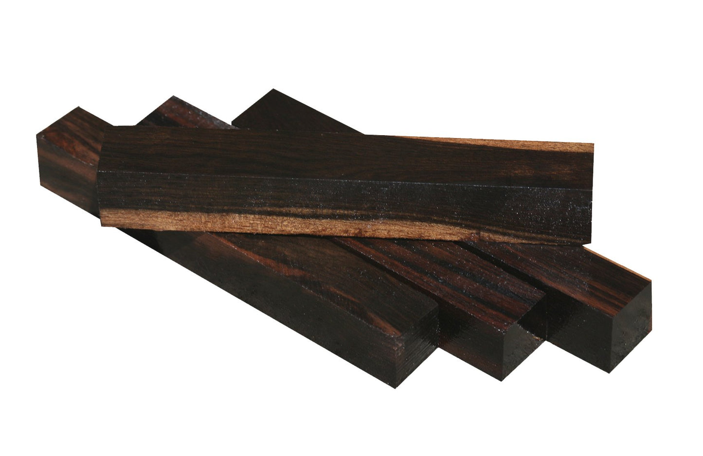 Striped Ceylon Ebony Pen Blank (5 Pack) - 3/4"