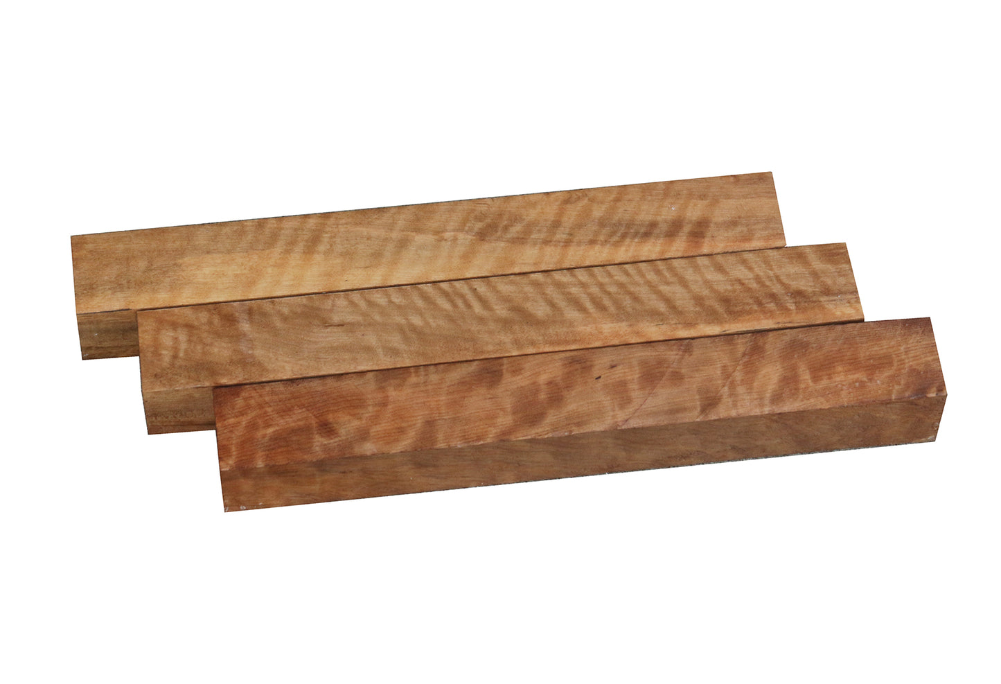 Figured Asian Satinwood Turning Square - (6" x 1-7/8" x 1-7/8")