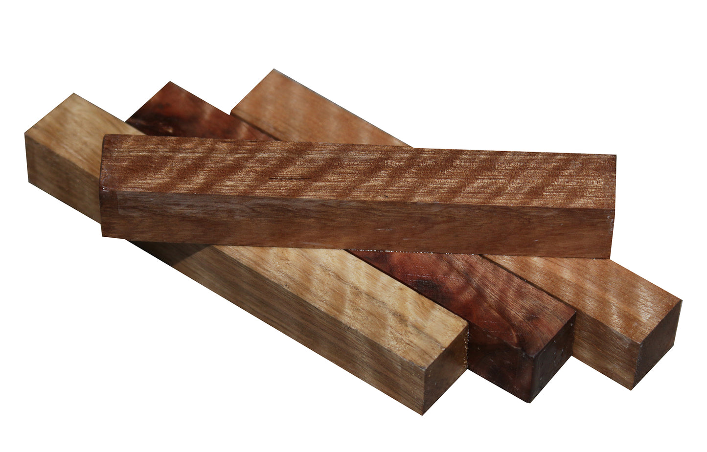 Curly Asian Satinwood Pen Blank (5 Pack) - 3/4"