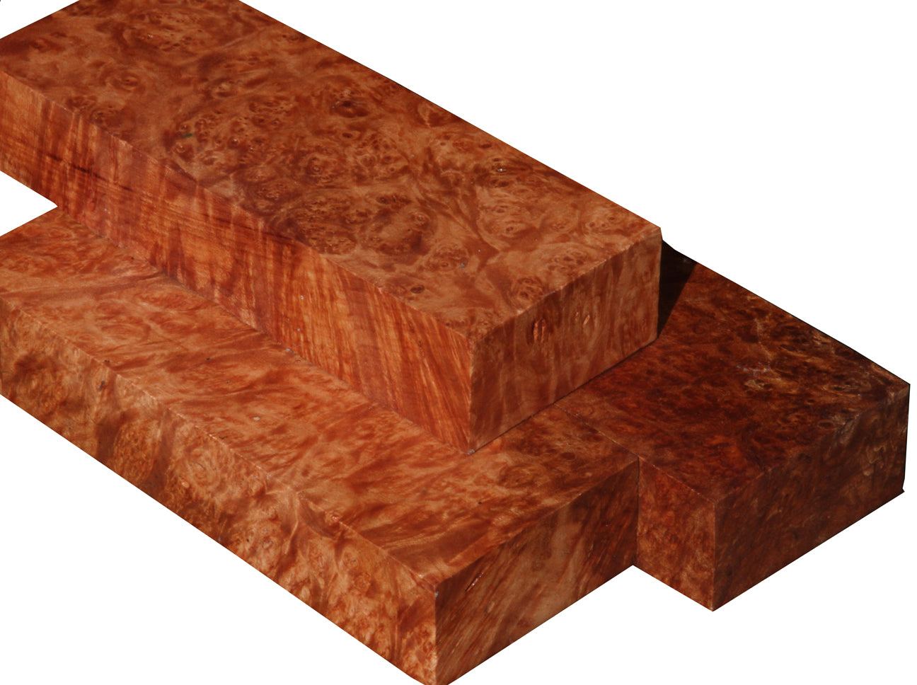 Maple Burl Craft Blank, Coral (5-1/8" x 2" x 1")