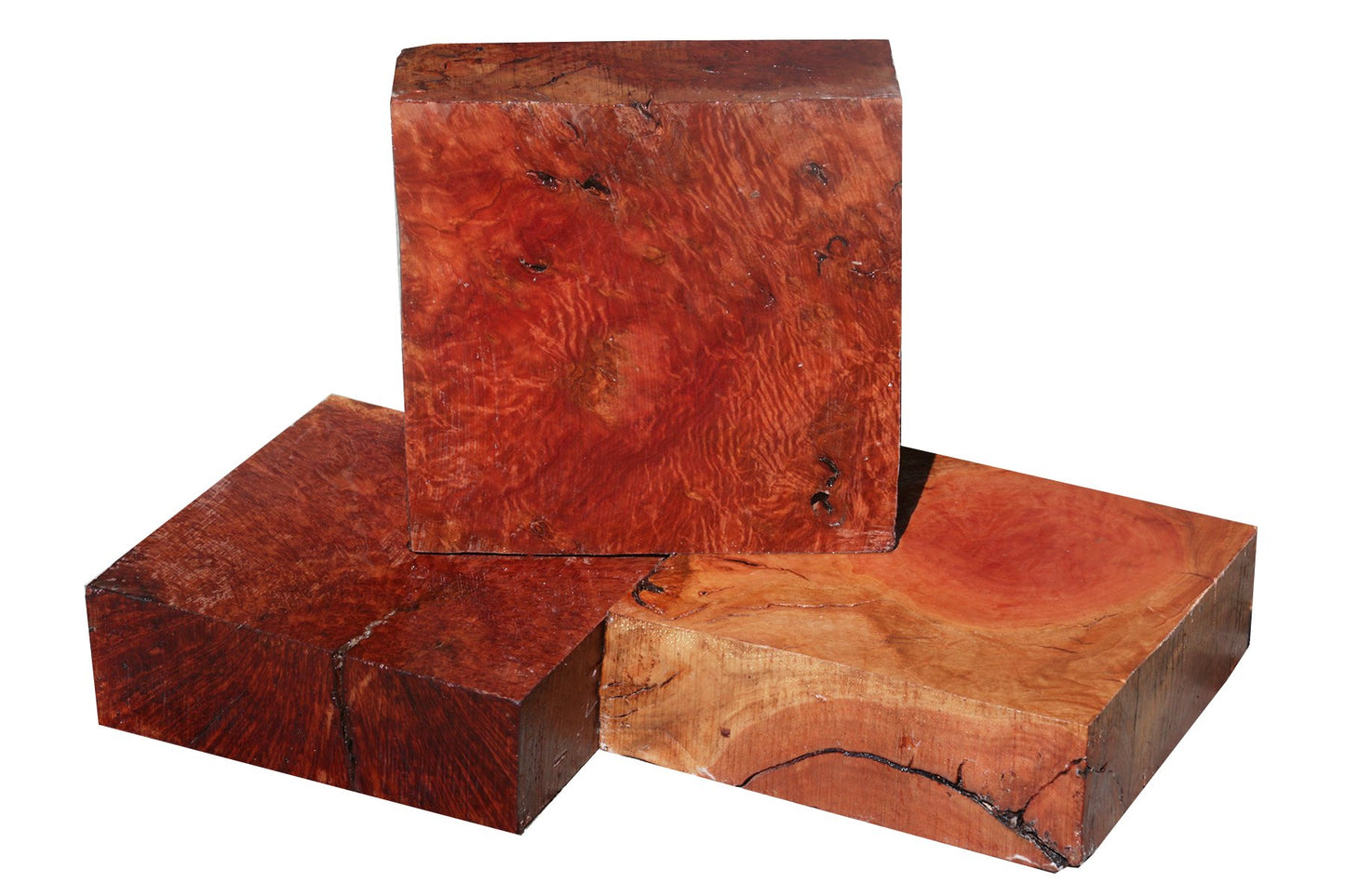 Red River Gum Burl Bowl Blank (9" x 9" x 3")