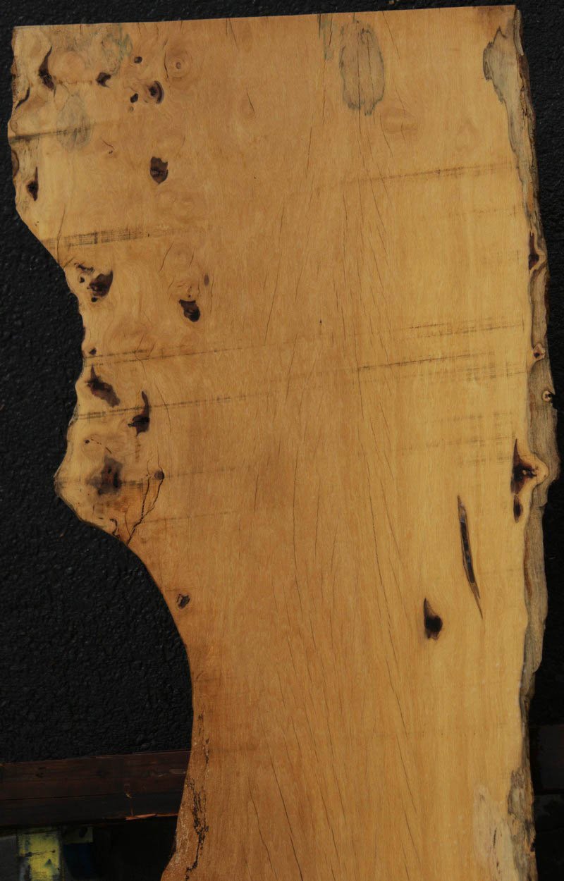 Figured Spalted Piquiarana Live Edge Slab