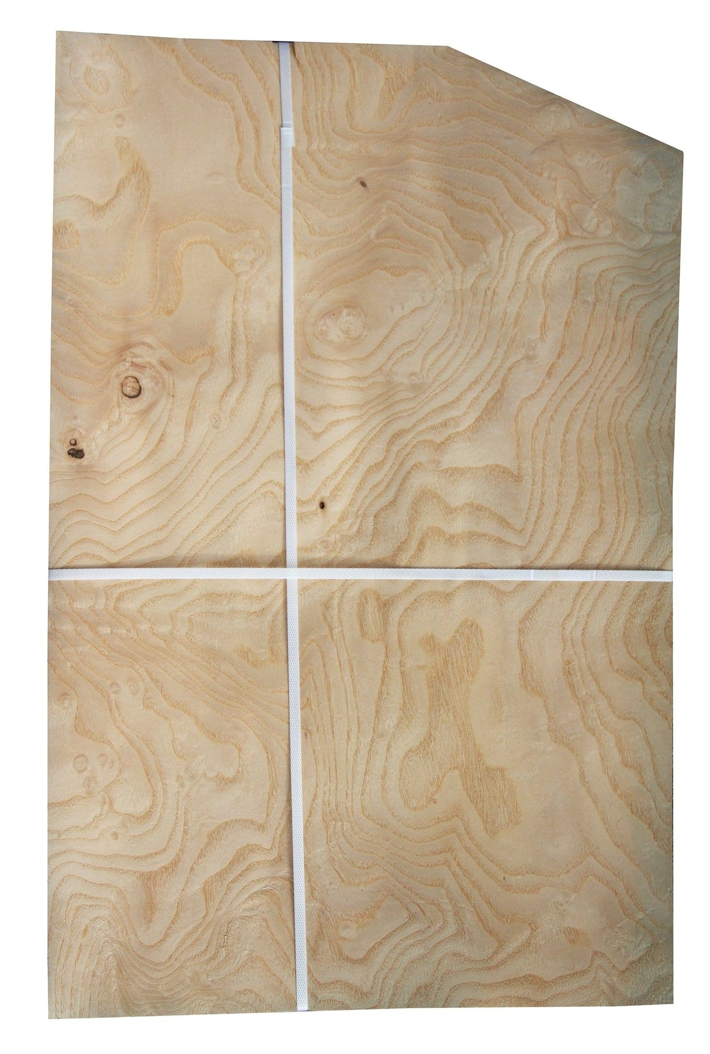 White Ash Burl Veneer Sheet (15" x 11" down to 7")