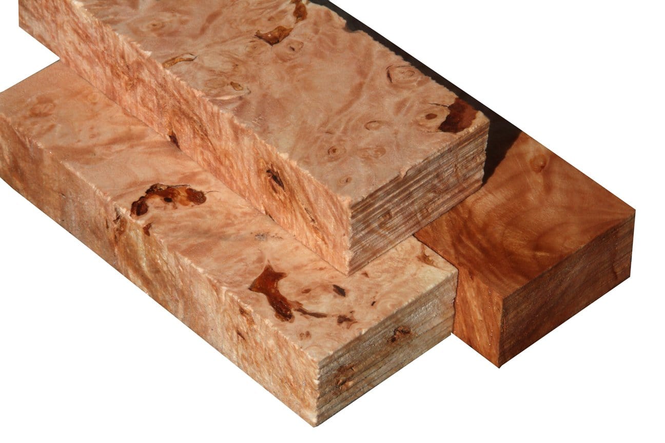 Maple Burl Craft Blank with Inclusions (5" x 1-7/8" x 7/8")