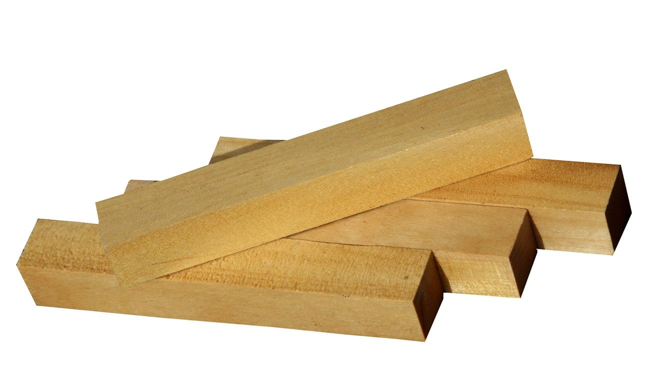 8 Pieces Exotic Sanded Yellowheart Thin Wood Lumber – 12 X 3 X 3/8, USA Made