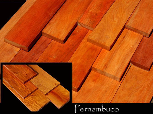 Rare Pernambuco / Brazil Wood, Takes a Glass-like Finish