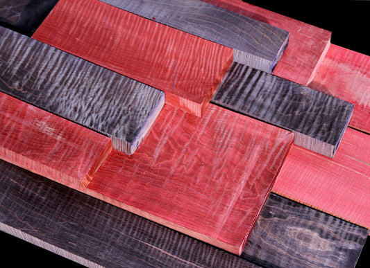 XF Figured Red & Purple Stabilized Maple ~ Whole Boards!