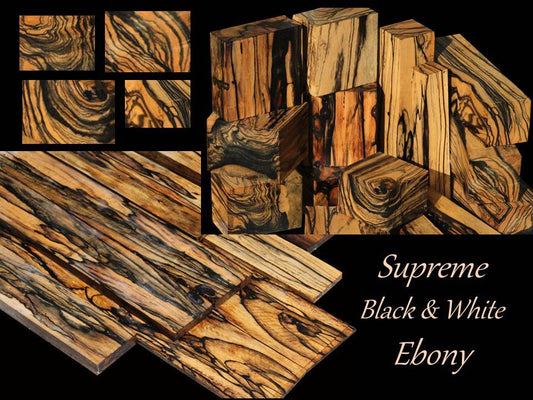 Ebony Week: Wildly Variegated Black & White Ebony